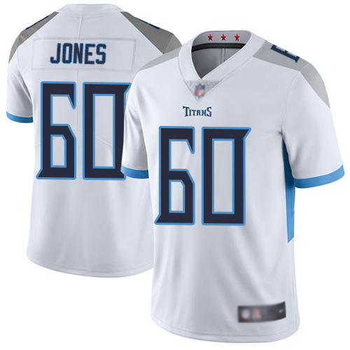 Tennessee Titans Limited White Men Ben Jones Road Jersey NFL Football #60 Vapor Untouchable